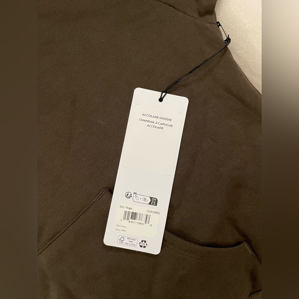ALO Yoga NWT Accolade Hoodie Expresso Color Size XXS - Picture 9 of 11